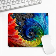 Colorful Digital Art Fractal Design Large Mousepad by Semog4