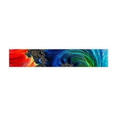 Colorful Digital Art Fractal Design Premium Plush Fleece Scarf (mini) by Semog4