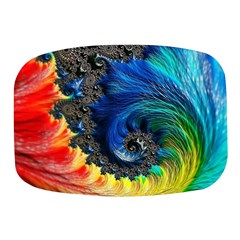 Colorful Digital Art Fractal Design Mini Square Pill Box by Semog4