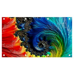 Colorful Digital Art Fractal Design Banner And Sign 7  X 4  by Semog4