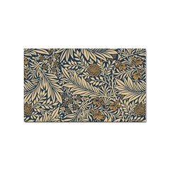 Brown Vintage Background Vintage Floral Pattern Brown Sticker Rectangular (100 Pack)