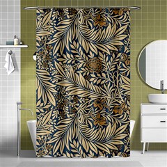 Brown Vintage Background Vintage Floral Pattern Brown Shower Curtain 48  X 72  (small)  by Semog4