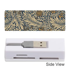 Brown Vintage Background Vintage Floral Pattern Brown Memory Card Reader (stick)