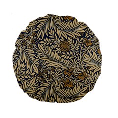 Brown Vintage Background Vintage Floral Pattern Brown Standard 15  Premium Round Cushions by Semog4