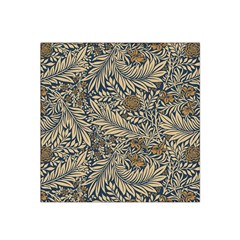 Brown Vintage Background Vintage Floral Pattern Brown Satin Bandana Scarf 22  X 22 