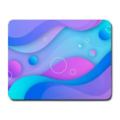 Colorful Blue Purple Wave Small Mousepad