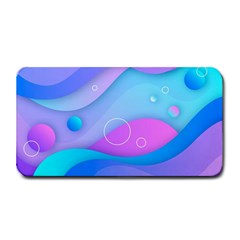 Colorful Blue Purple Wave Medium Bar Mat by Semog4