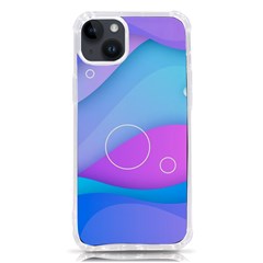 Colorful Blue Purple Wave Iphone 14 Plus Tpu Uv Print Case by Semog4