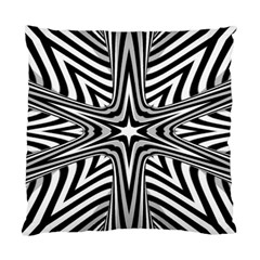 Fractal Star Mandala Black And White Standard Cushion Case (two Sides) by Semog4