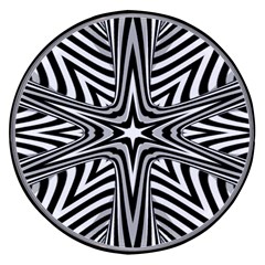 Fractal Star Mandala Black And White Wireless Fast Charger(black)