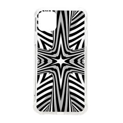 Fractal Star Mandala Black And White Iphone 11 Pro Max 6 5 Inch Tpu Uv Print Case by Semog4