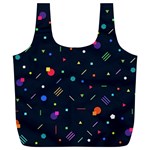 Abstract Minimalism Digital Art Abstract Full Print Recycle Bag (XL) Back