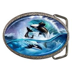 Orca Wave Water Underwater Sky Belt Buckles by Semog4