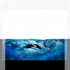 Orca Wave Water Underwater Sky Rectangular Jigsaw Puzzl by Semog4