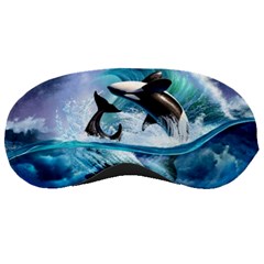 Orca Wave Water Underwater Sky Sleeping Mask by Semog4