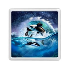 Orca Wave Water Underwater Sky Memory Card Reader (square) by Semog4