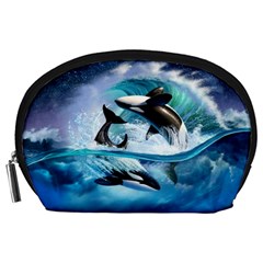 Orca Wave Water Underwater Sky Accessory Pouch (large) by Semog4