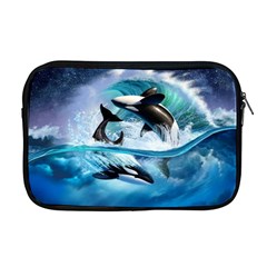 Orca Wave Water Underwater Sky Apple Macbook Pro 17  Zipper Case by Semog4