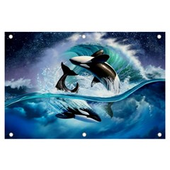 Orca Wave Water Underwater Sky Banner And Sign 6  X 4 