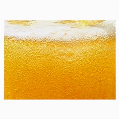 Texture Pattern Macro Glass Of Beer Foam White Yellow Large Glasses Cloth by Semog4