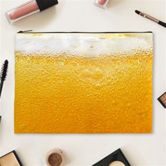 Texture Pattern Macro Glass Of Beer Foam White Yellow Cosmetic Bag (xl) by Semog4