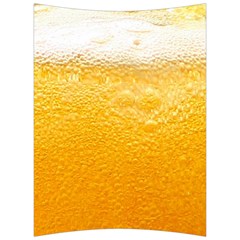 Texture Pattern Macro Glass Of Beer Foam White Yellow Back Support Cushion by Semog4