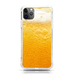 Texture Pattern Macro Glass Of Beer Foam White Yellow Iphone 11 Pro Max 6 5 Inch Tpu Uv Print Case by Semog4