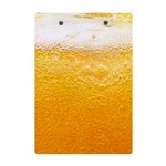 Texture Pattern Macro Glass Of Beer Foam White Yellow A5 Acrylic Clipboard Back