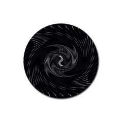 Abstract Mandala Twirl Rubber Coaster (Round)