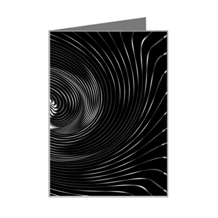 Abstract Mandala Twirl Mini Greeting Card