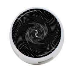 Abstract Mandala Twirl 4-Port USB Hub (Two Sides)