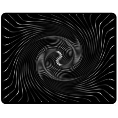 Abstract Mandala Twirl Two Sides Fleece Blanket (Medium)