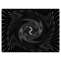 Abstract Mandala Twirl Two Sides Premium Plush Fleece Blanket (Extra Small)