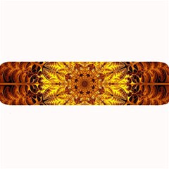 Abstract Gold Mandala Yellow Large Bar Mat by Semog4