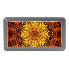 Abstract Gold Mandala Yellow Memory Card Reader (mini) by Semog4