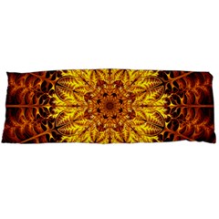 Abstract Gold Mandala Yellow Body Pillow Case (dakimakura) by Semog4