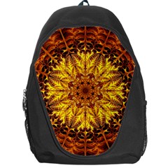 Abstract Gold Mandala Yellow Backpack Bag by Semog4