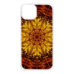 Abstract Gold Mandala Yellow Iphone 13 Tpu Uv Print Case by Semog4