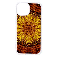 Abstract Gold Mandala Yellow Iphone 13 Mini Tpu Uv Print Case by Semog4