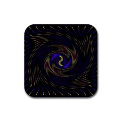 Manadala Twirl Abstract Rubber Coaster (square) by Semog4