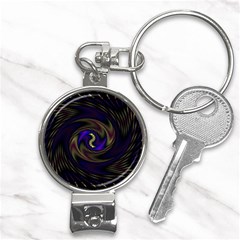 Manadala Twirl Abstract Nail Clippers Key Chain by Semog4