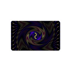 Manadala Twirl Abstract Magnet (name Card) by Semog4