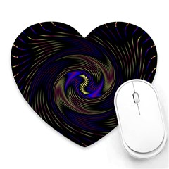 Manadala Twirl Abstract Heart Mousepad by Semog4