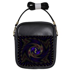 Manadala Twirl Abstract Girls Sling Bag by Semog4