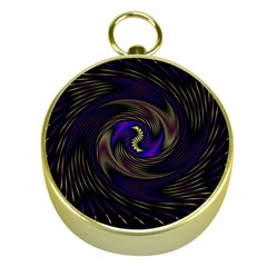 Manadala Twirl Abstract Gold Compasses by Semog4