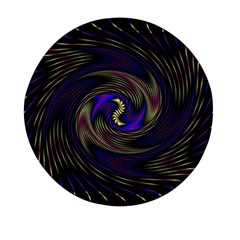 Manadala Twirl Abstract Mini Round Pill Box by Semog4