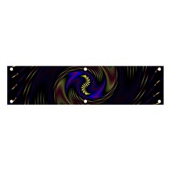 Manadala Twirl Abstract Banner And Sign 4  X 1  by Semog4