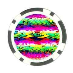 Waves Of Color Poker Chip Card Guard (10 Pack) by Semog4