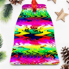 Waves Of Color Bell Ornament (two Sides)