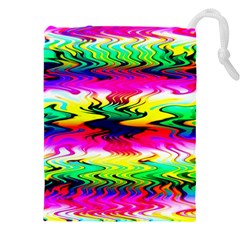 Waves Of Color Drawstring Pouch (4xl) by Semog4